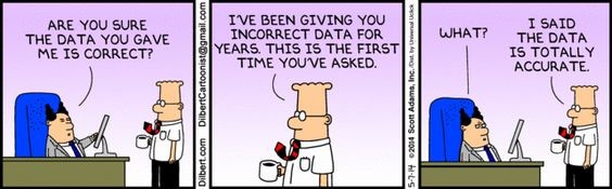 Dilbert on data quality