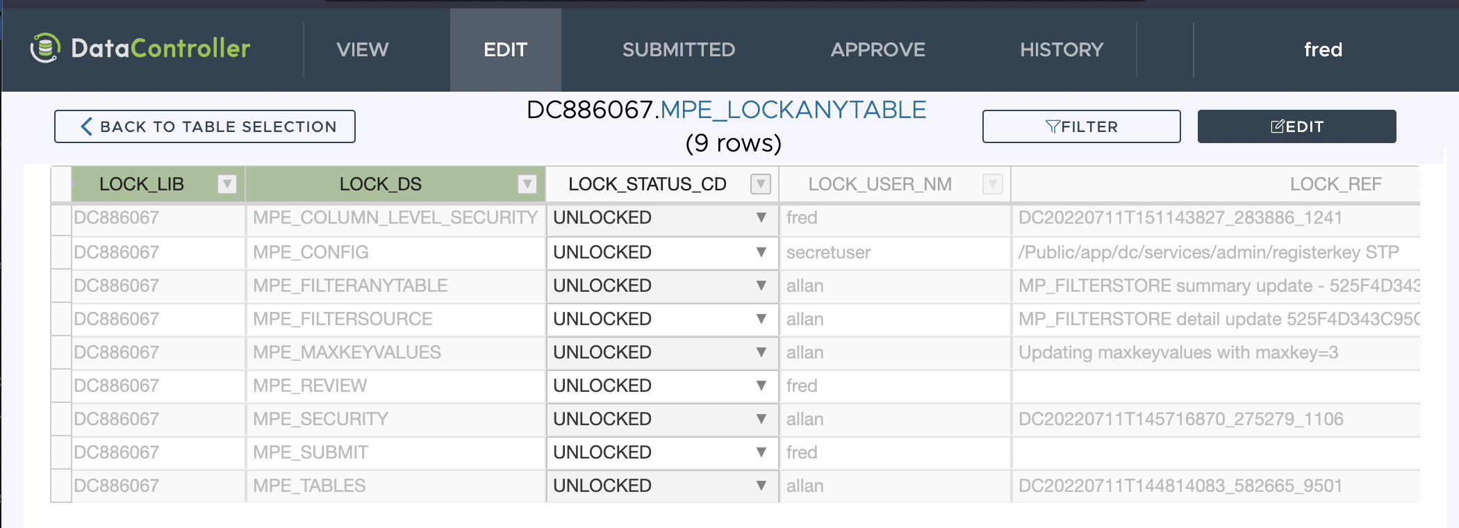 lockanytable example